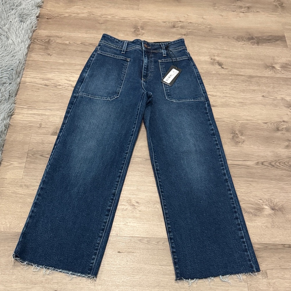 NWT Just Black Denim Wide Leg Jeans - Picture 7 of 9